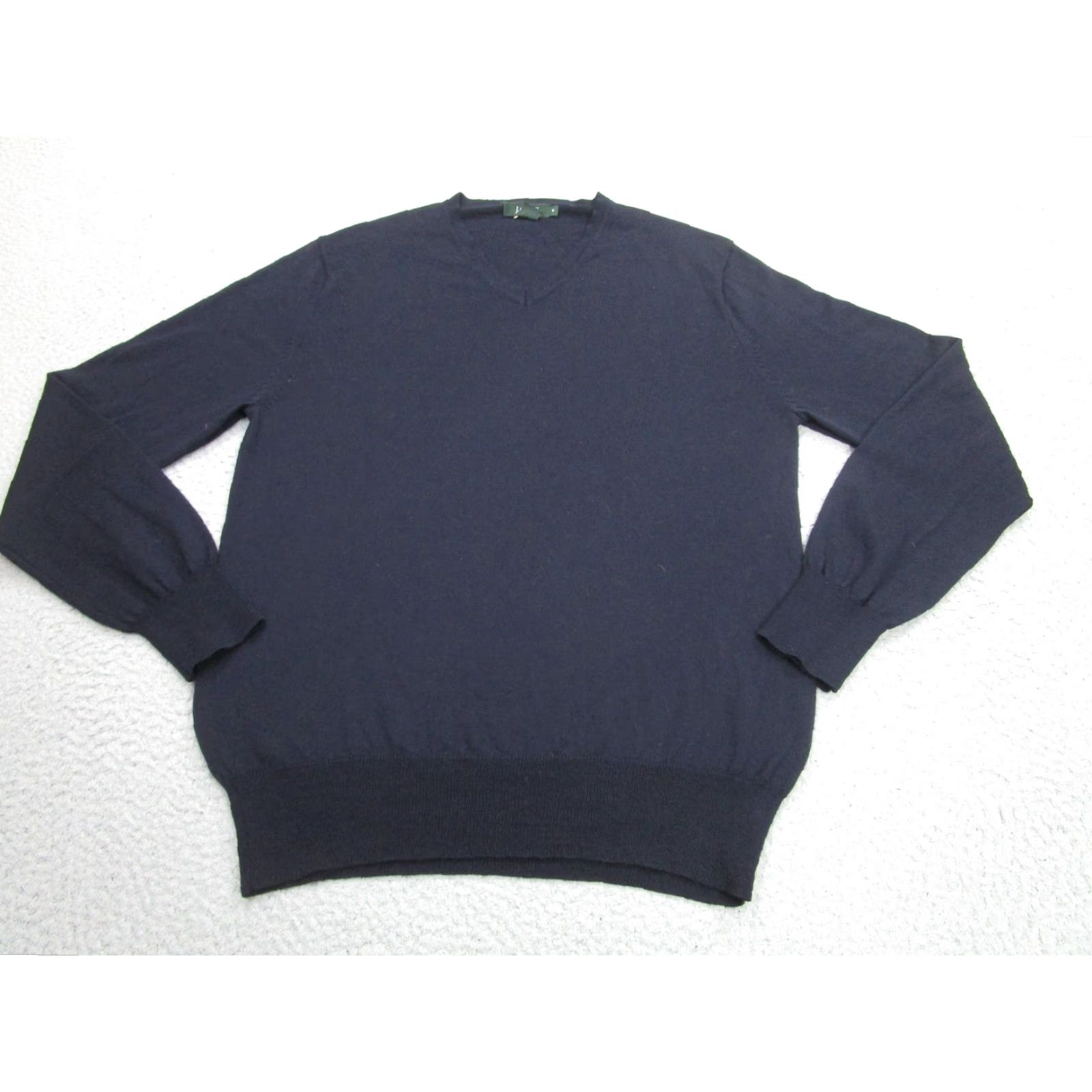 J.Crew J Crew Sweater Mens Medium Blue Italian Merino V Neck Lightweight Knit Pullover Size US M / EU 48-50 / 2 - 3 Thumbnail