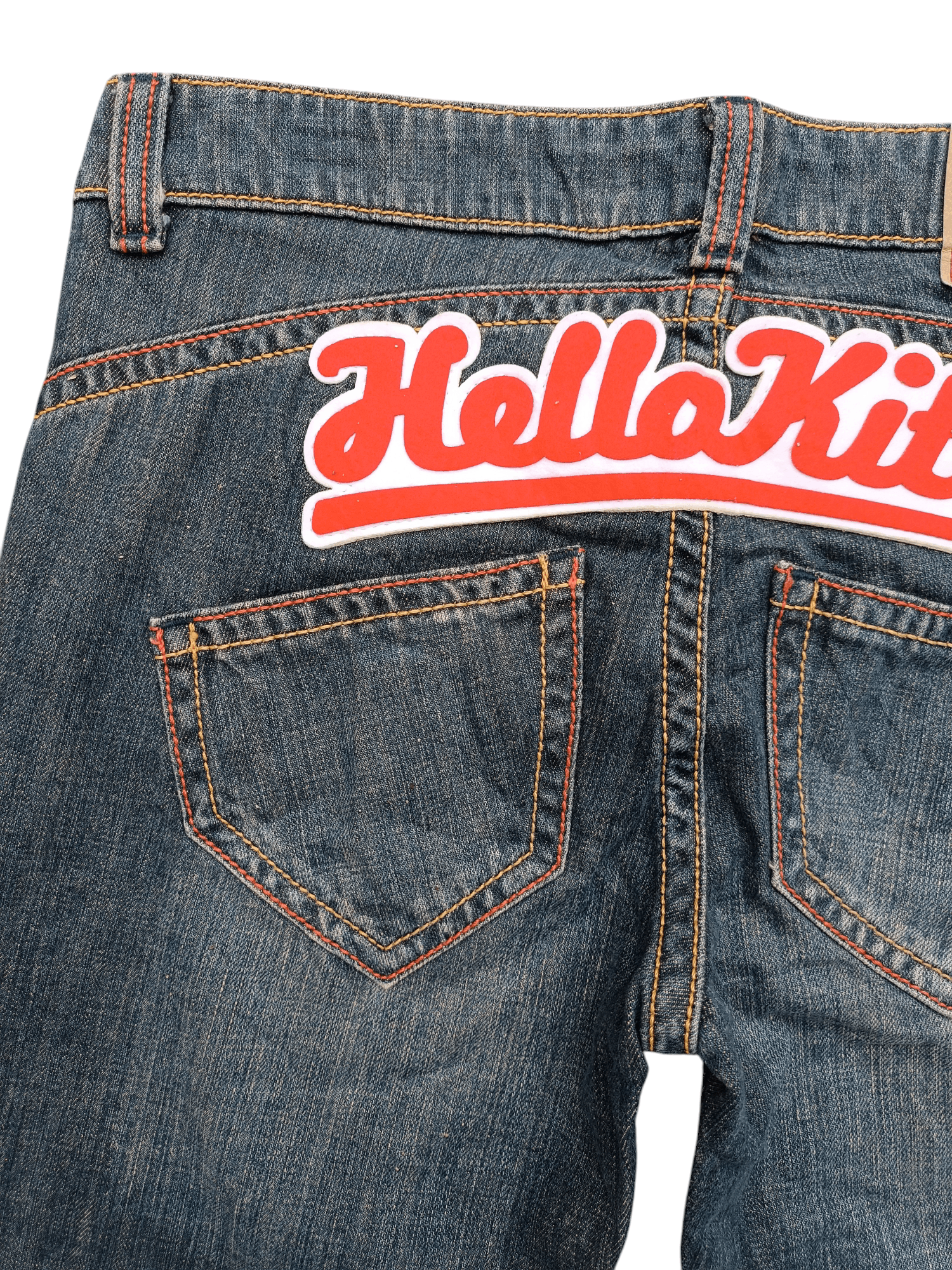 Vintage VINTAGE FLARED 🔥 HELLO KITTY x BOBSON EMBROIDERY JEANS Size US 31 - 10 Thumbnail