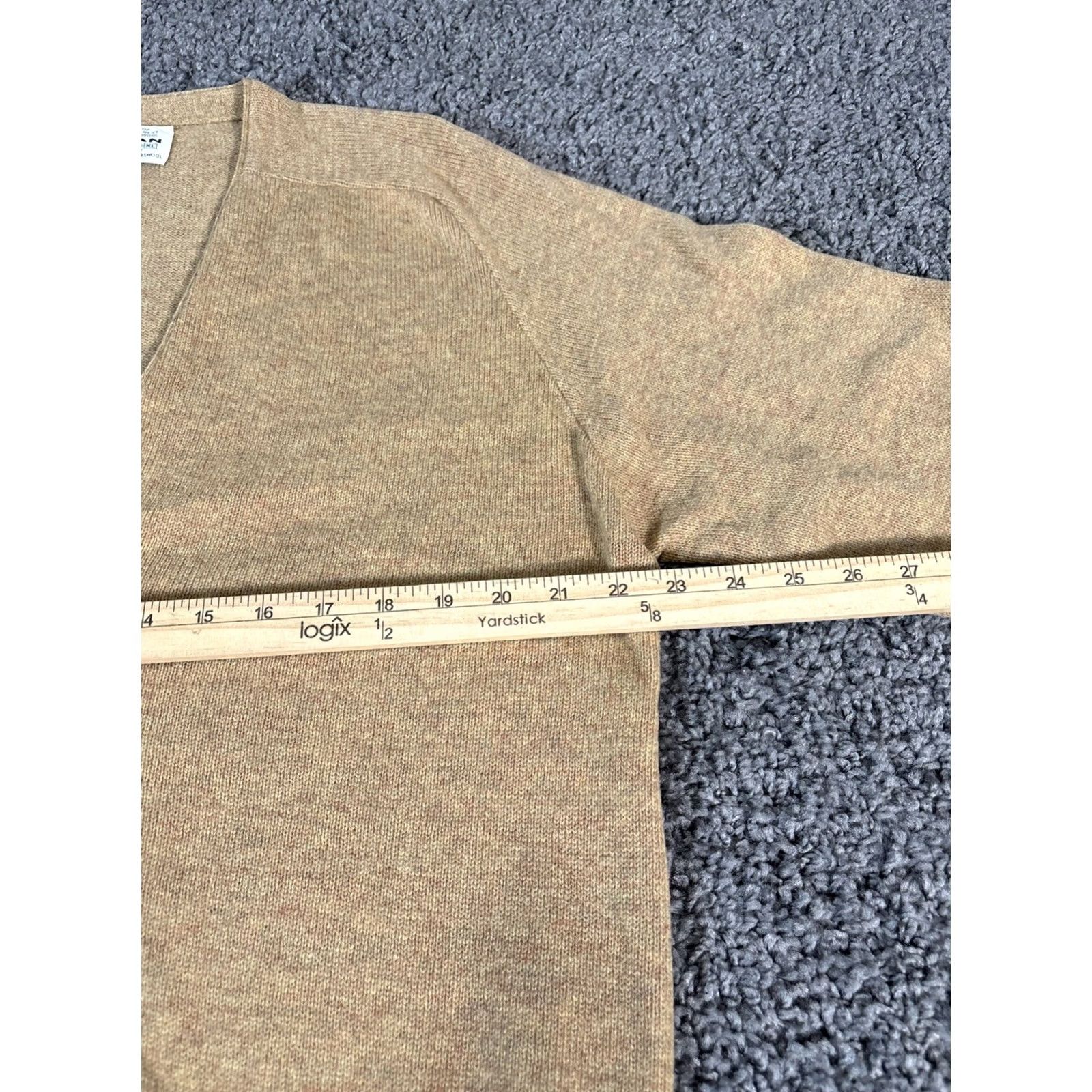 Vintage VINTAGE Puritan Cardigan Sweater Mens XL Sportswear Brown Wool Knit Long Sleeve V-Neck Elbow Patches Pocket 70s Grandpa Core Mens Size US XL / EU 56 / 4 - 3 Thumbnail