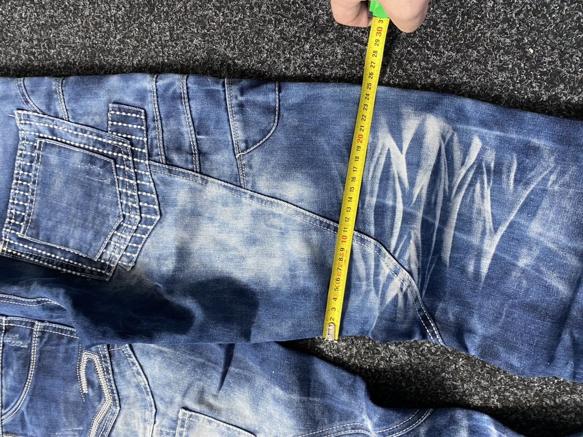 20471120 × Japanese Brand 🔥Japanese Kosmo Lupo Baggy Distressed Opium Punk Jeans Owens Size US 34 / EU 50 - 6 Thumbnail