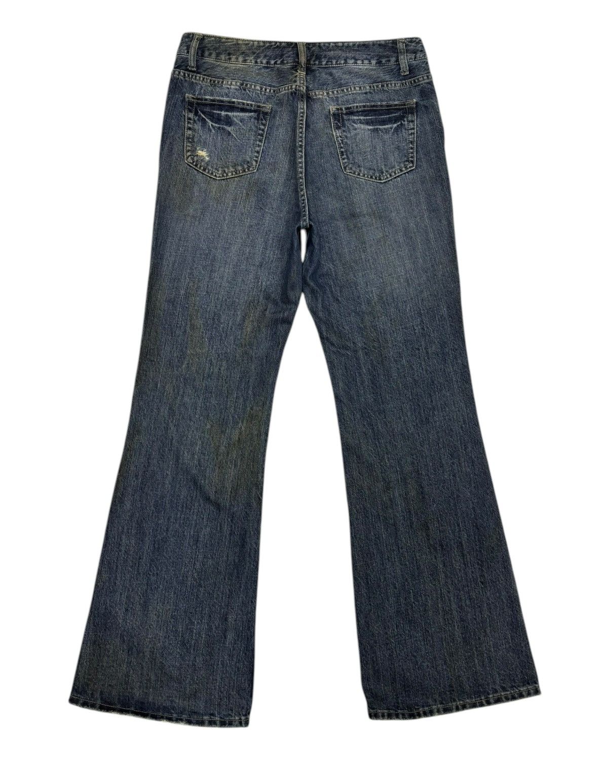 If Six Was Nine × Japanese Brand × Le Grande Bleu (L.G.B.) 💥FLARE BAGGY JEANS 90s FTOF DISTRESSED DENIM JEANS Size US 32 / EU 48 - 8 Thumbnail