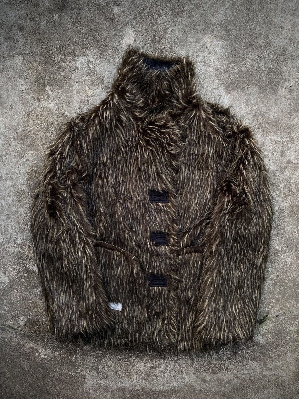Yasuyuki Ishii FAUX FUR GOTHIC JAPANESE FYLS STYLE JACKET Size US M / EU 48-50 / 2 - 2 Thumbnail