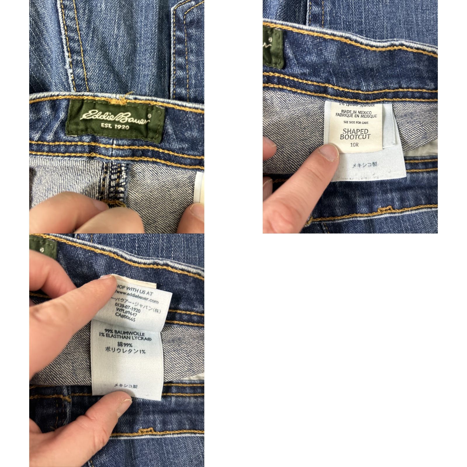 Eddie Bauer Eddie Bauer Womens Size 10 Regular Shaped Bootcut Dark Jeans 32x28.5 Size 24" / US 00 / IT 34 - 9 Thumbnail