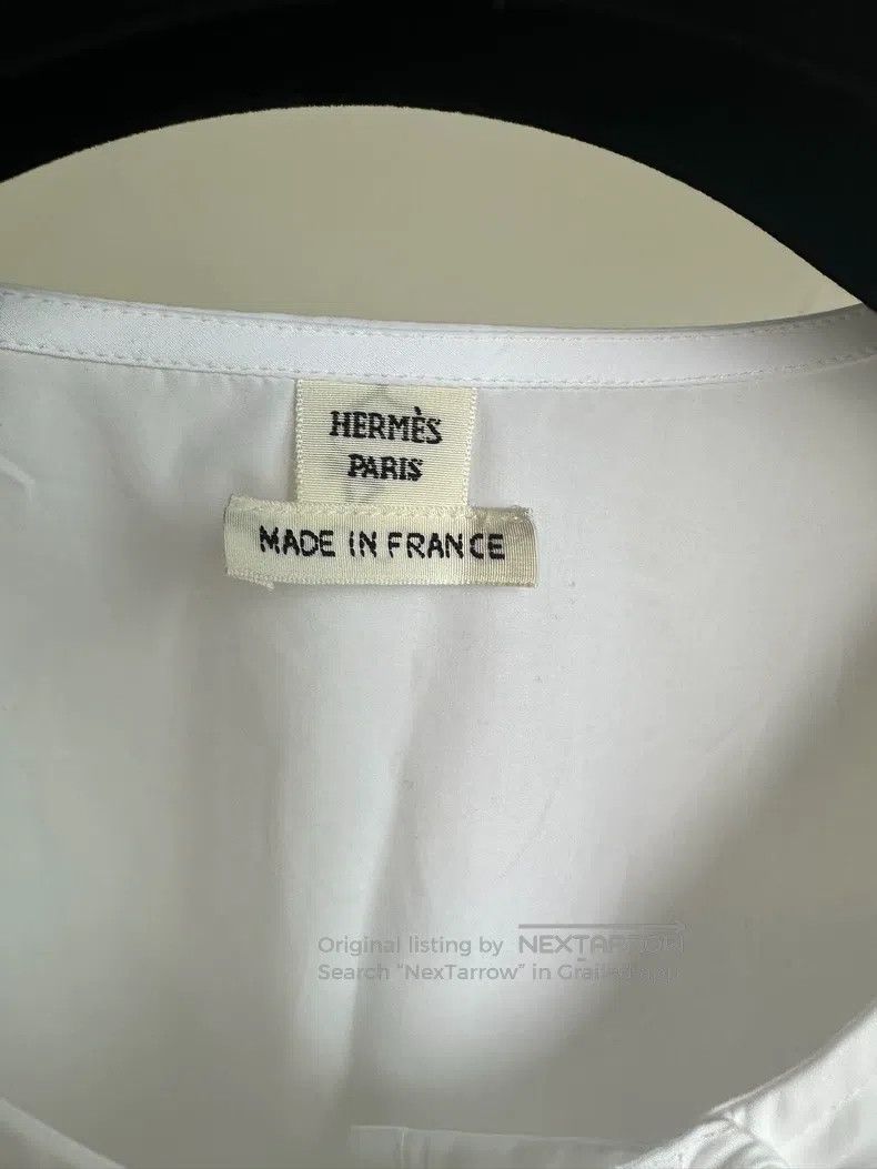 Hermes Hermes 2025 Spring/Summer women's embroidered beach shirt Size XS / US 0-2 / IT 36-38 - 2 Thumbnail