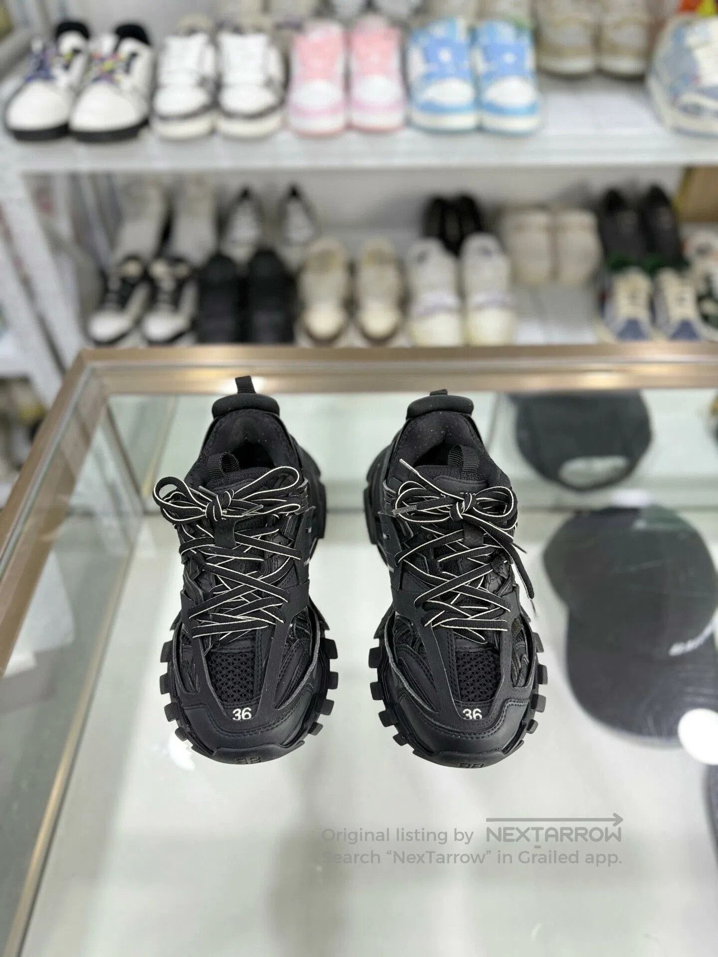 Balenciaga Balenciaga Black Women's Track Sneakers. Size US 5 / IT 35 - 2 Thumbnail