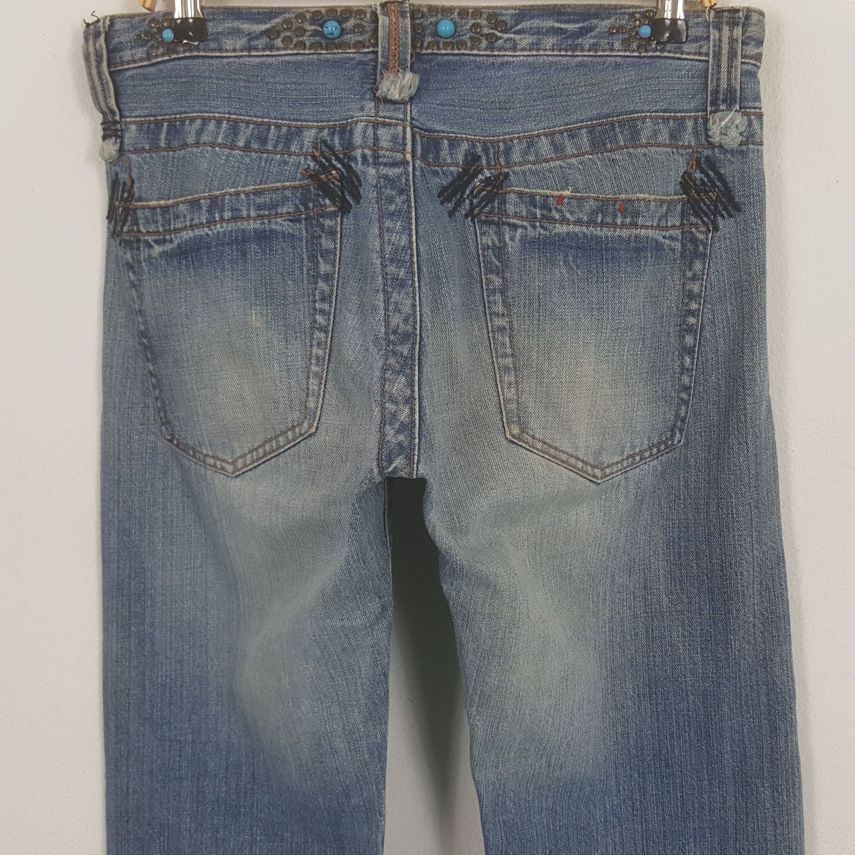 Japanese Brand × Vintage Vintage Japanese Style Distressed Denim Jeans Size US 34 / EU 50 - 5 Thumbnail
