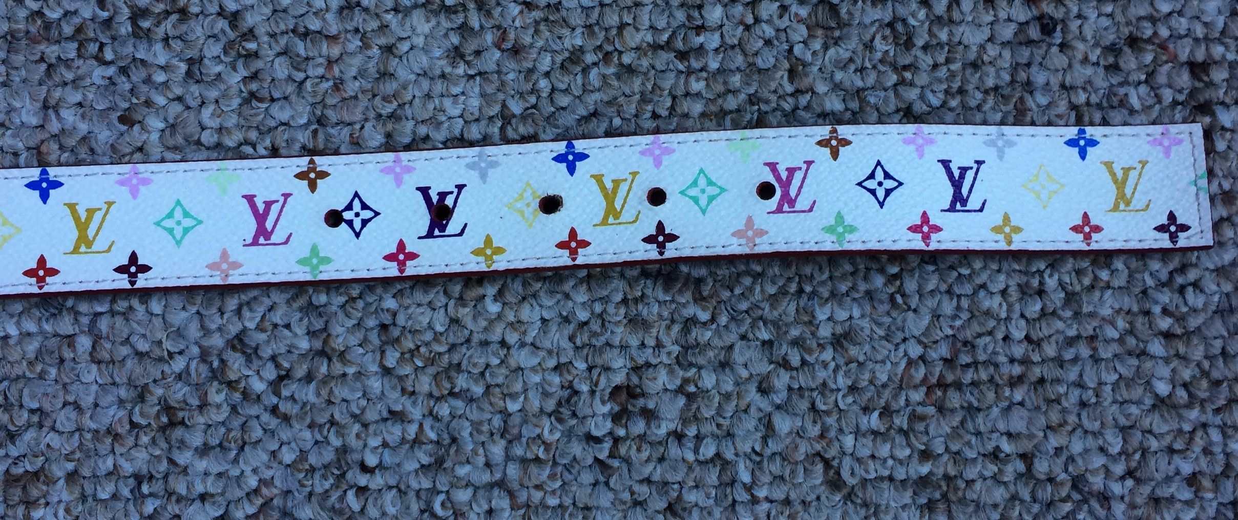 Louis Vuitton × Takashi Murakami S/S 2003 Louis Vuitton x Murakami Multicolor Monogram Belt Size 28 - 5 Thumbnail