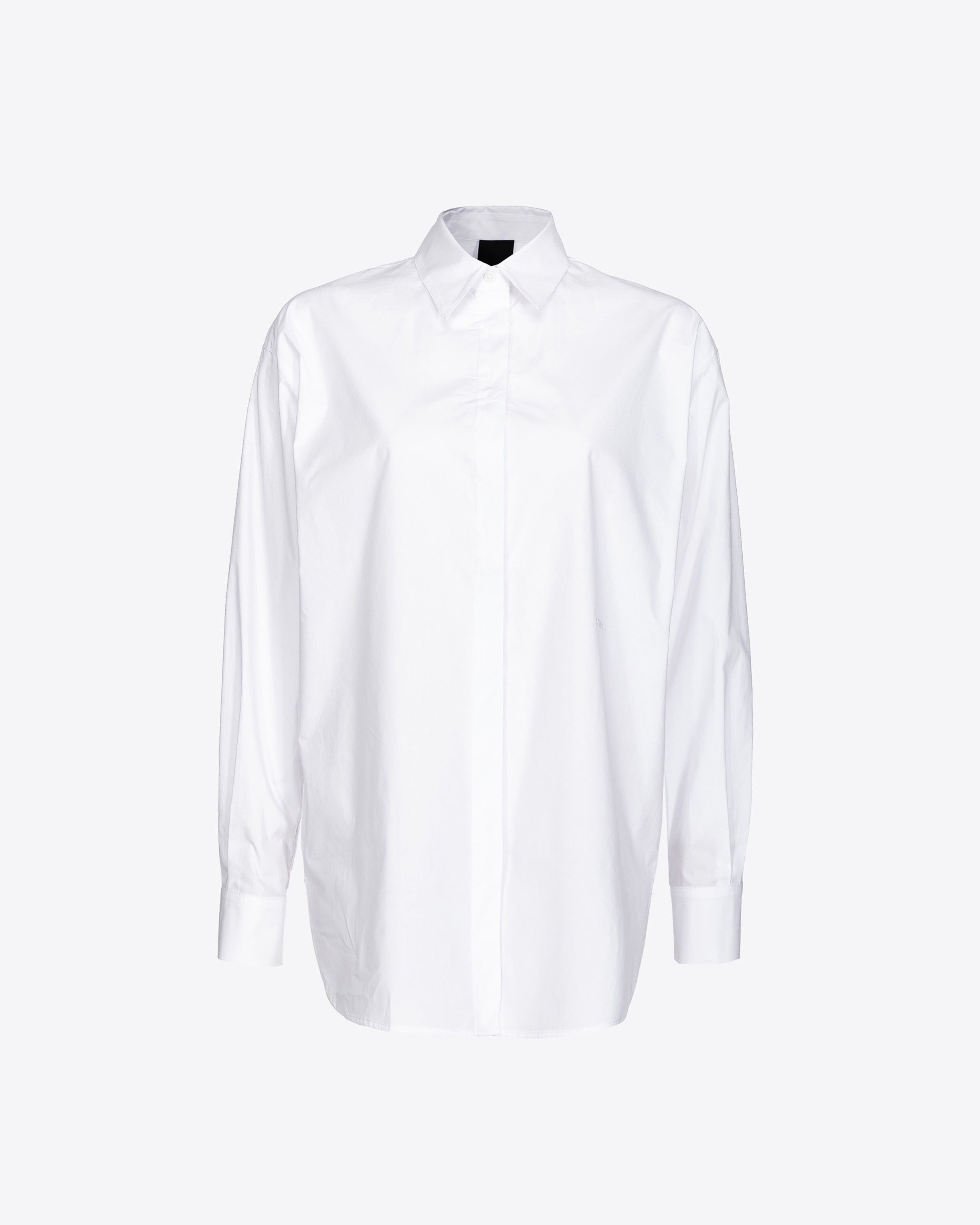 o1s22i1n0824 Cotton Popeline Shirt in White