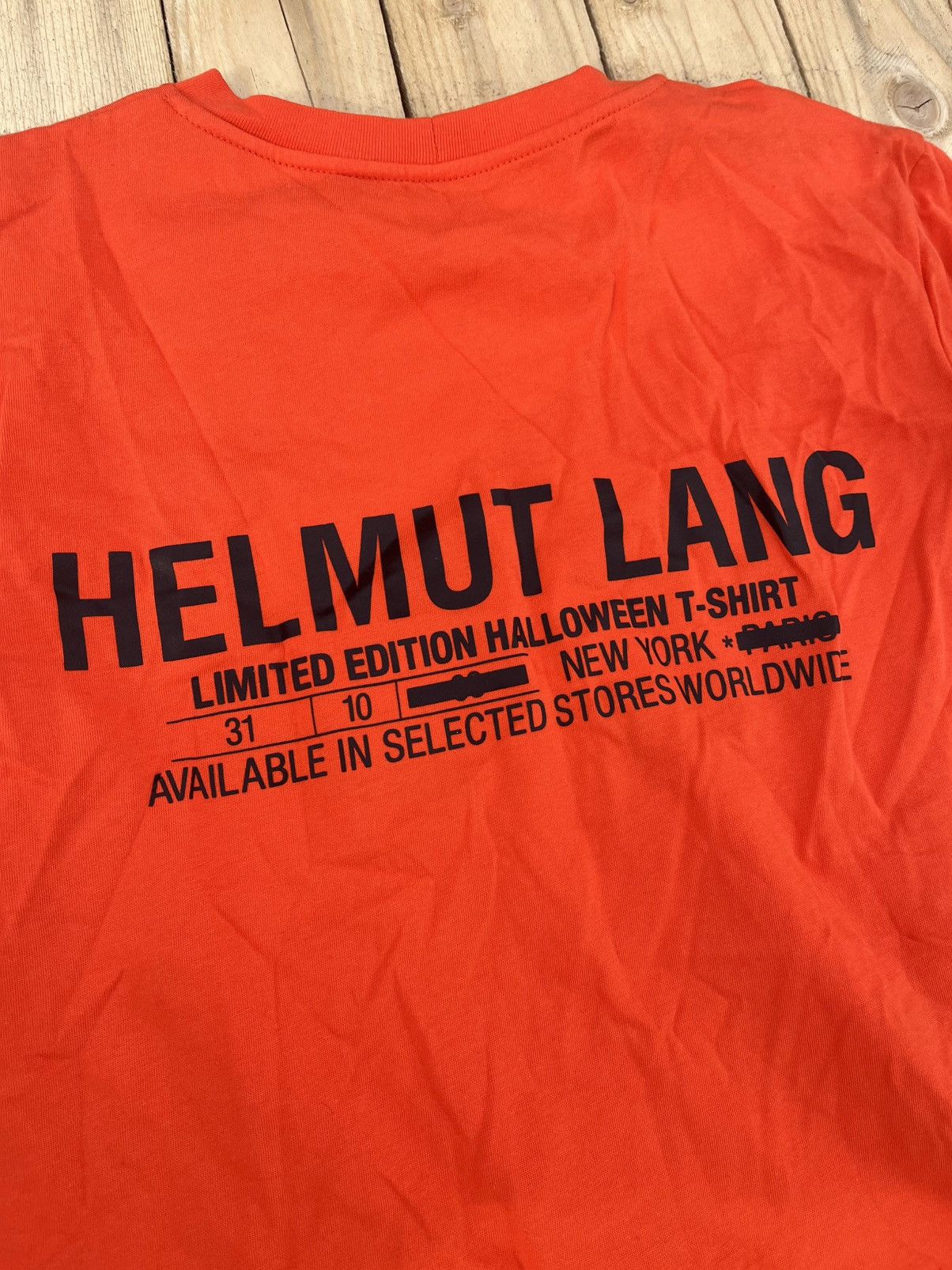 Helmut Lang SAMPLE HELMUT LANG NYC HALLOWEEN BABY TEE Size XS / US 0-2 / IT 36-38 - 3 Thumbnail