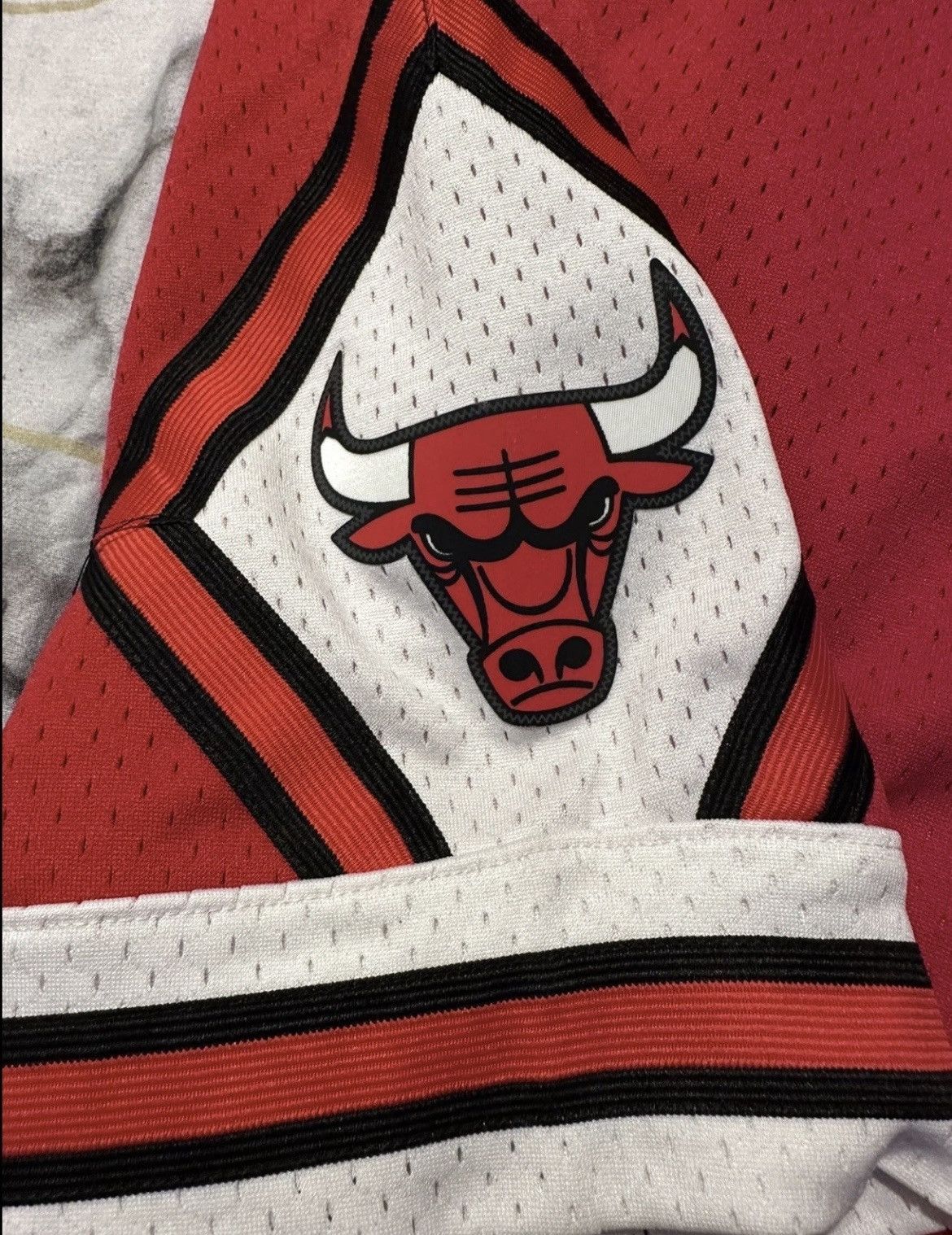 Mitchell & Ness Mitchell & Ness NBA Chicago Bulls Varsity Red Shorts Size US 31 - 3 Thumbnail