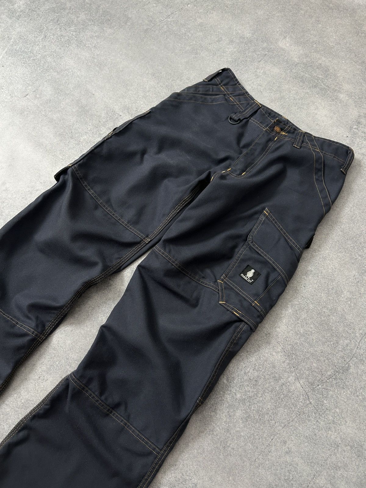 Vintage Mascot Blue Worker Cargo pants size S mens Size US 31 - 2 Thumbnail