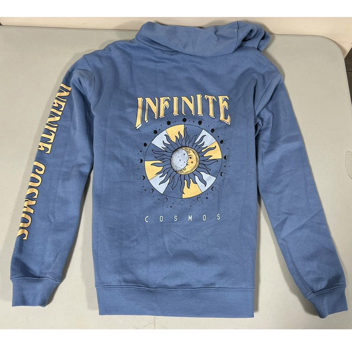 Pacsun Blue ‘Infinite Cosmos’ Sun Moon Zipper Sweatshirt Hoodie XS🌙 Size US XS / EU 42 / 0 - 1 Thumbnail