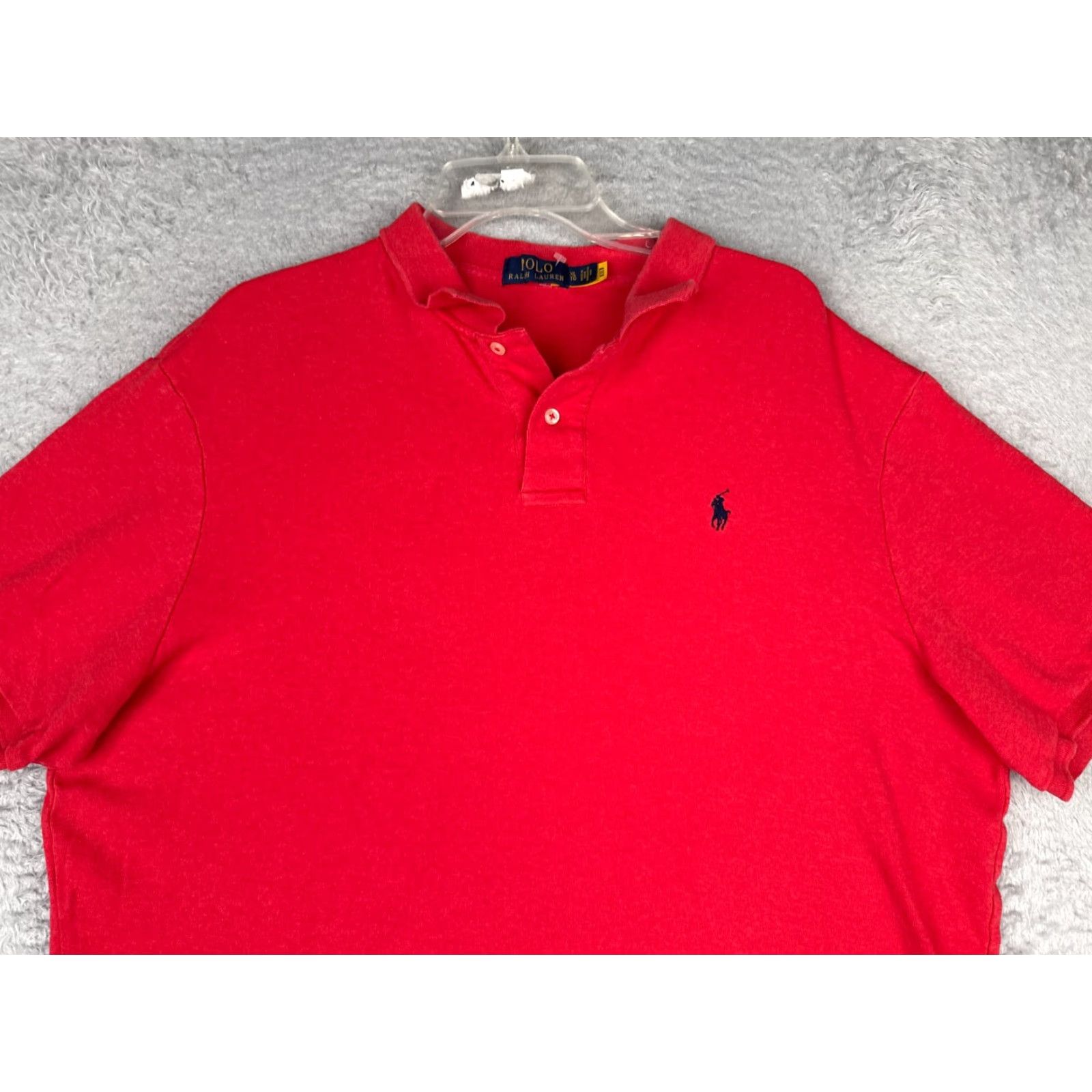Tommy Hilfiger Tommy Hilfiger Polo Shirt Men XL Red Short Sleeve 100% Cotton Golfer Vintage: No Size US XL / EU 56 / 4 - 4 Thumbnail