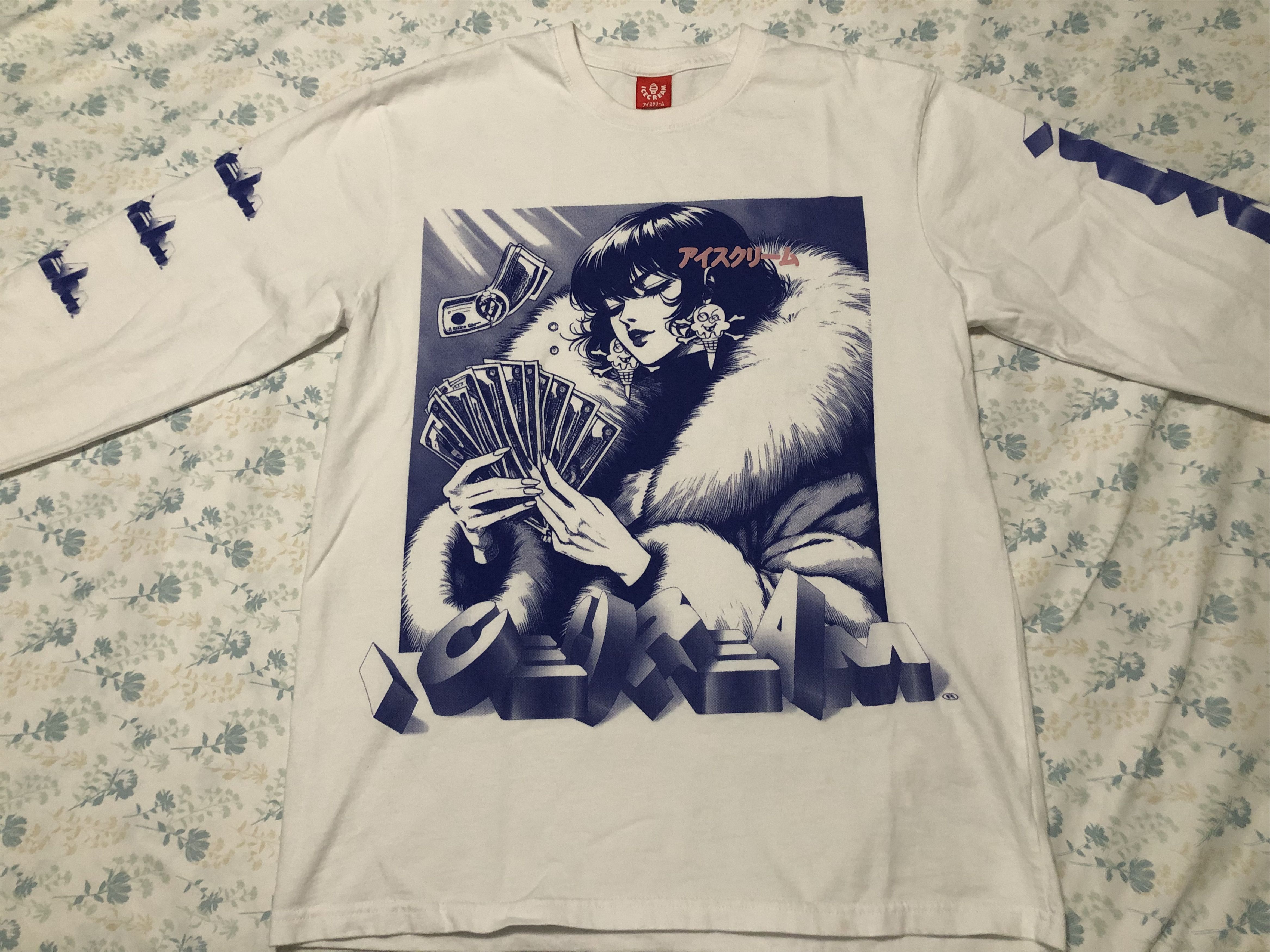 Icecream Icecream Count ‘Em Long Sleeve Tee Shirt White - Medium Size US M / EU 48-50 / 2 - 1 Thumbnail