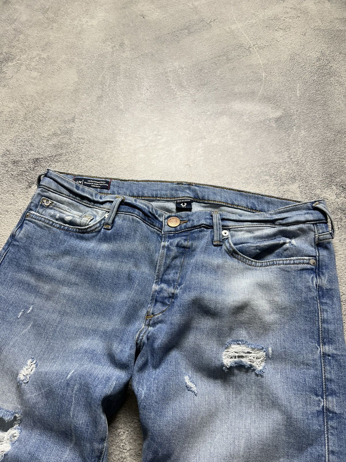 True Religion × Vintage Vintage Y2k True Religion 💙 Blue Denim Jeans 00’s Size 31" - 11 Thumbnail