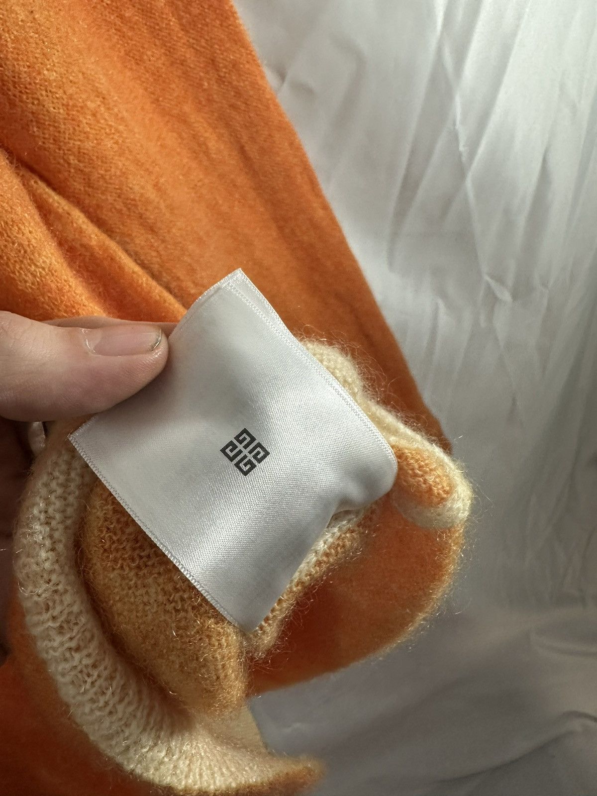 Givenchy Givenchy Pumpkin Mohair Sweater Size US XL / EU 56 / 4 - 11 Thumbnail