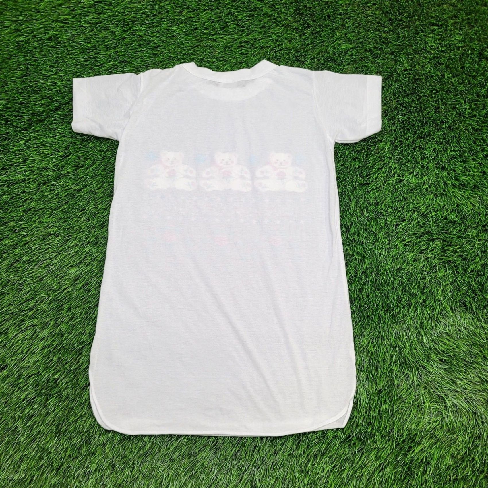 Vintage VINTAGE Shirt Teens Large 18x28 Baggy USA Bear Flower 80s Graphic Tee Size L / US 10 / IT 46 - 2 Thumbnail