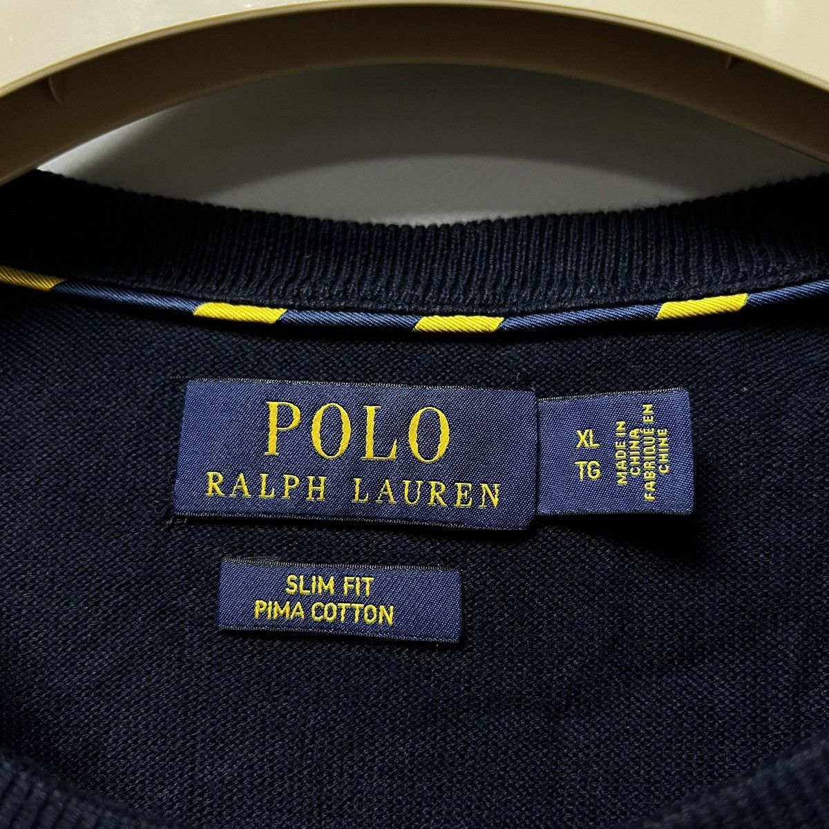 Polo Ralph Lauren Polo Ralph Lauren Sweater Navy Men’s Pima Cotton Size US XL / EU 56 / 4 - 5 Thumbnail