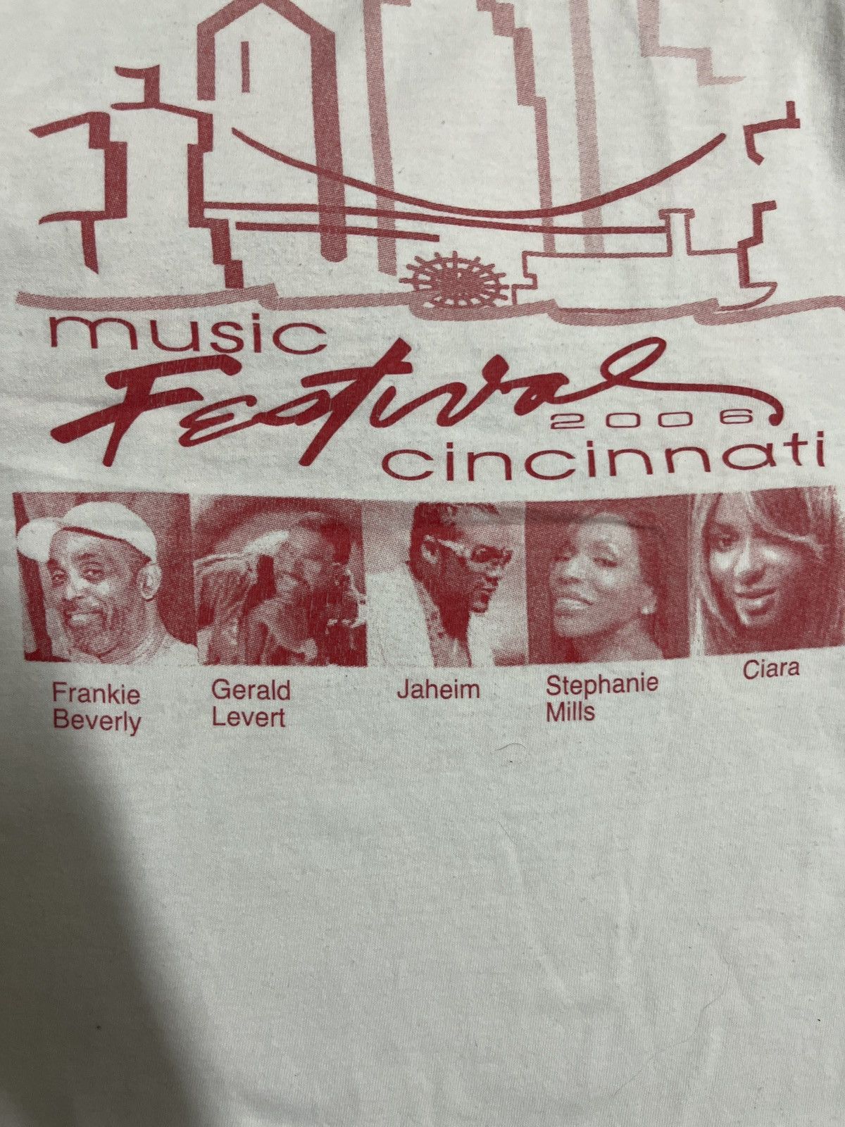 Rap Tees 💥Cincinnati Music Fest Feat Ciara, Kem, Frankie Beverly Size US XL / EU 56 / 4 - 9 Thumbnail