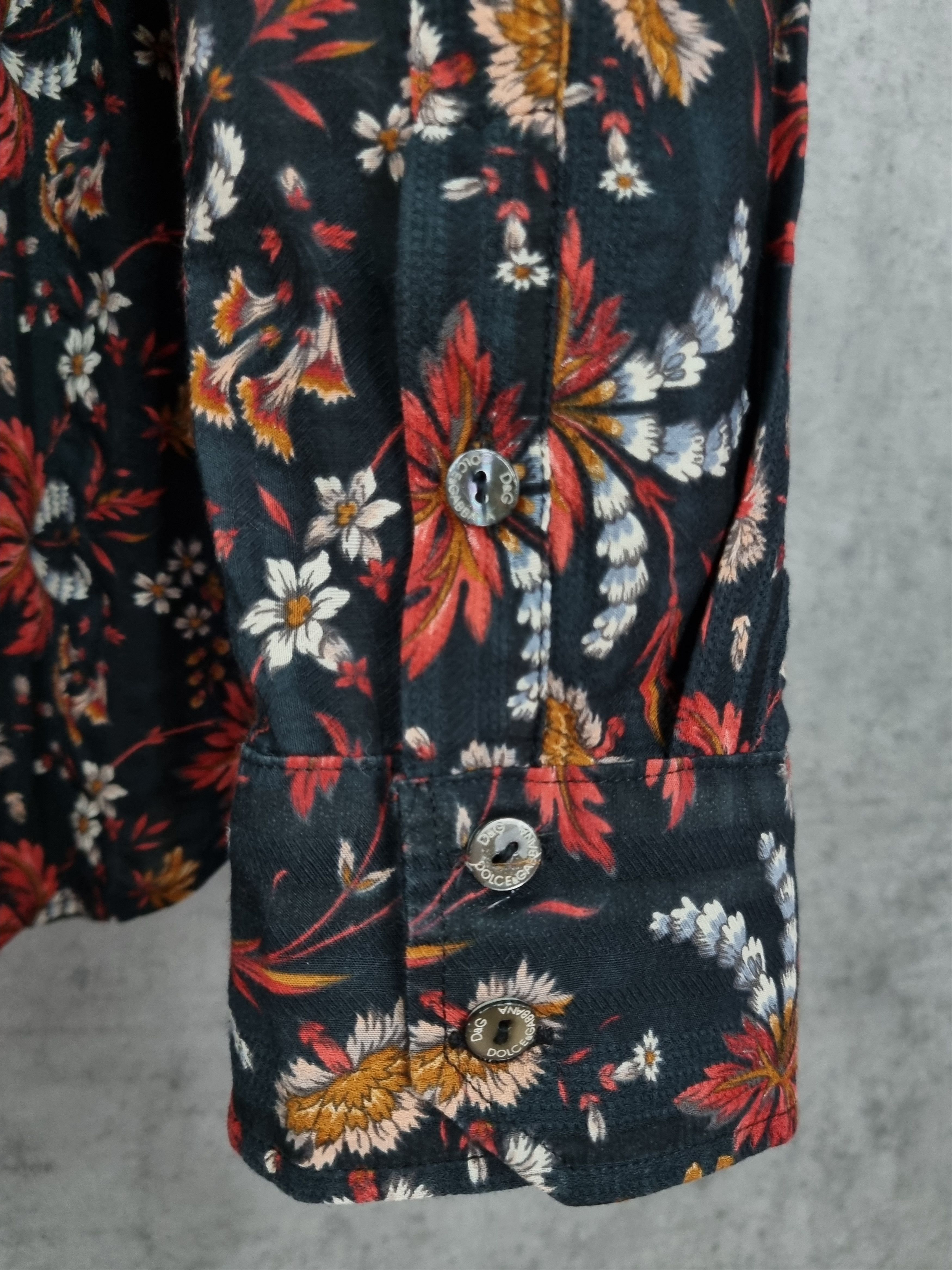 Dolce & Gabbana Rare Dolce & Gabbana Floral All Over Shirt Size US L / EU 52-54 / 3 - 20 Thumbnail