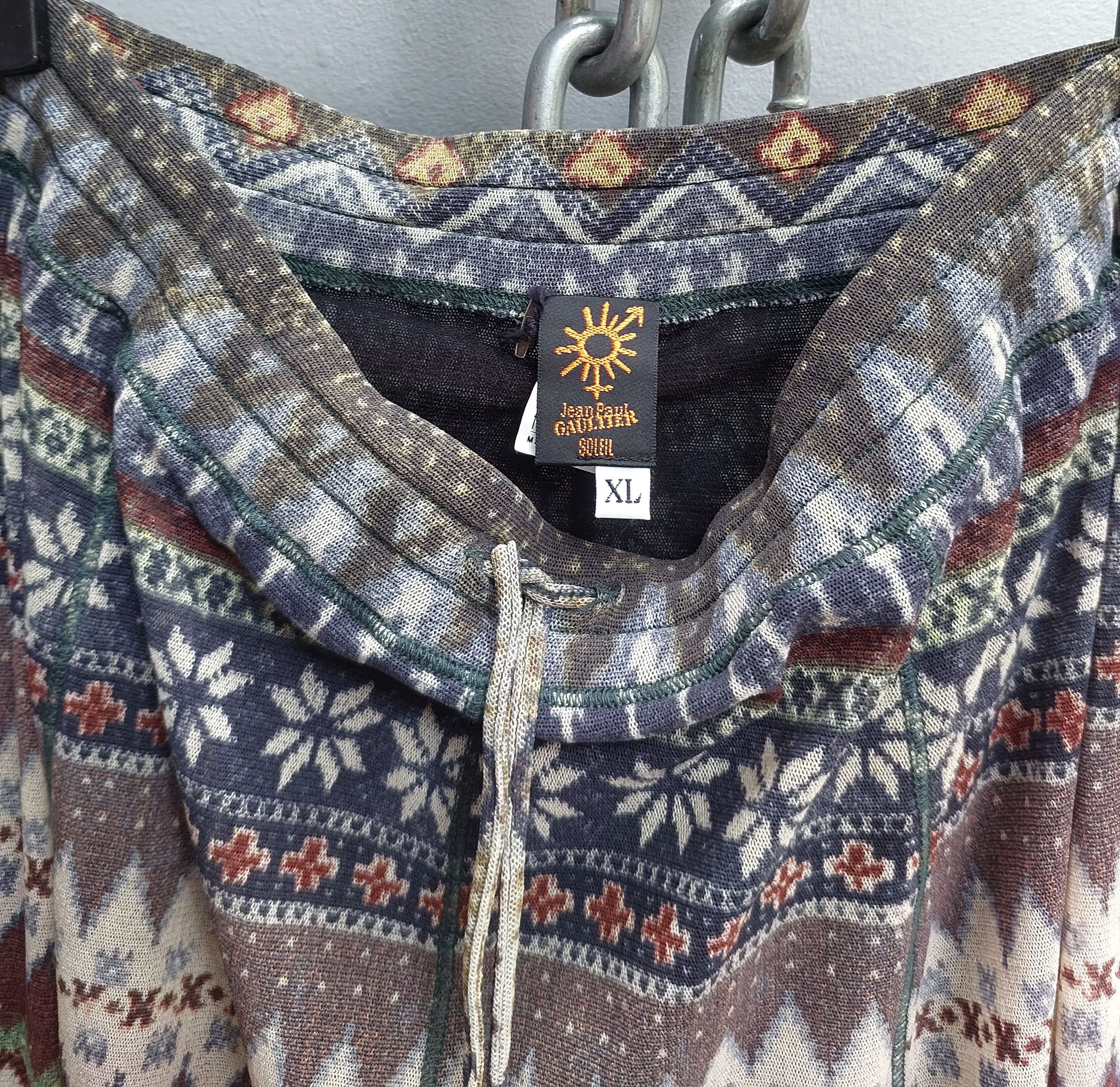 Jean Paul Gaultier Jean Paul Gaultier Tribal Print Mesh Top and Skirt Set Size XL / US 12-14 / IT 48-50 - 20 Thumbnail