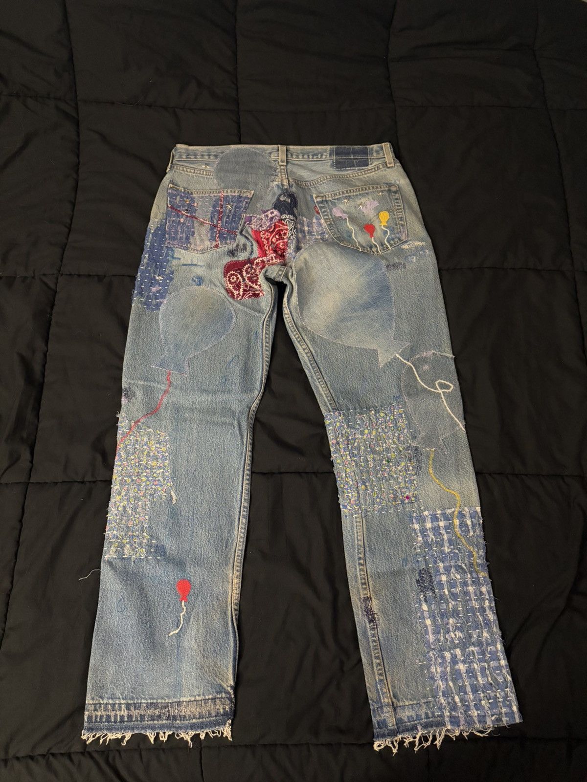 Levi's Vintage Repaired Levis Size US 36 / EU 52 - 3 Thumbnail