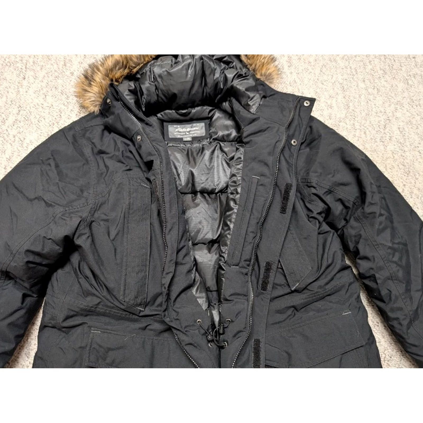 Eddie Bauer Eddie Bauer GOOSE DOWN puffer parka HOODED arctic weatheredge black FAUX FUR 2XL Mens Size US XXL / EU 58 / 5 - 4 Thumbnail