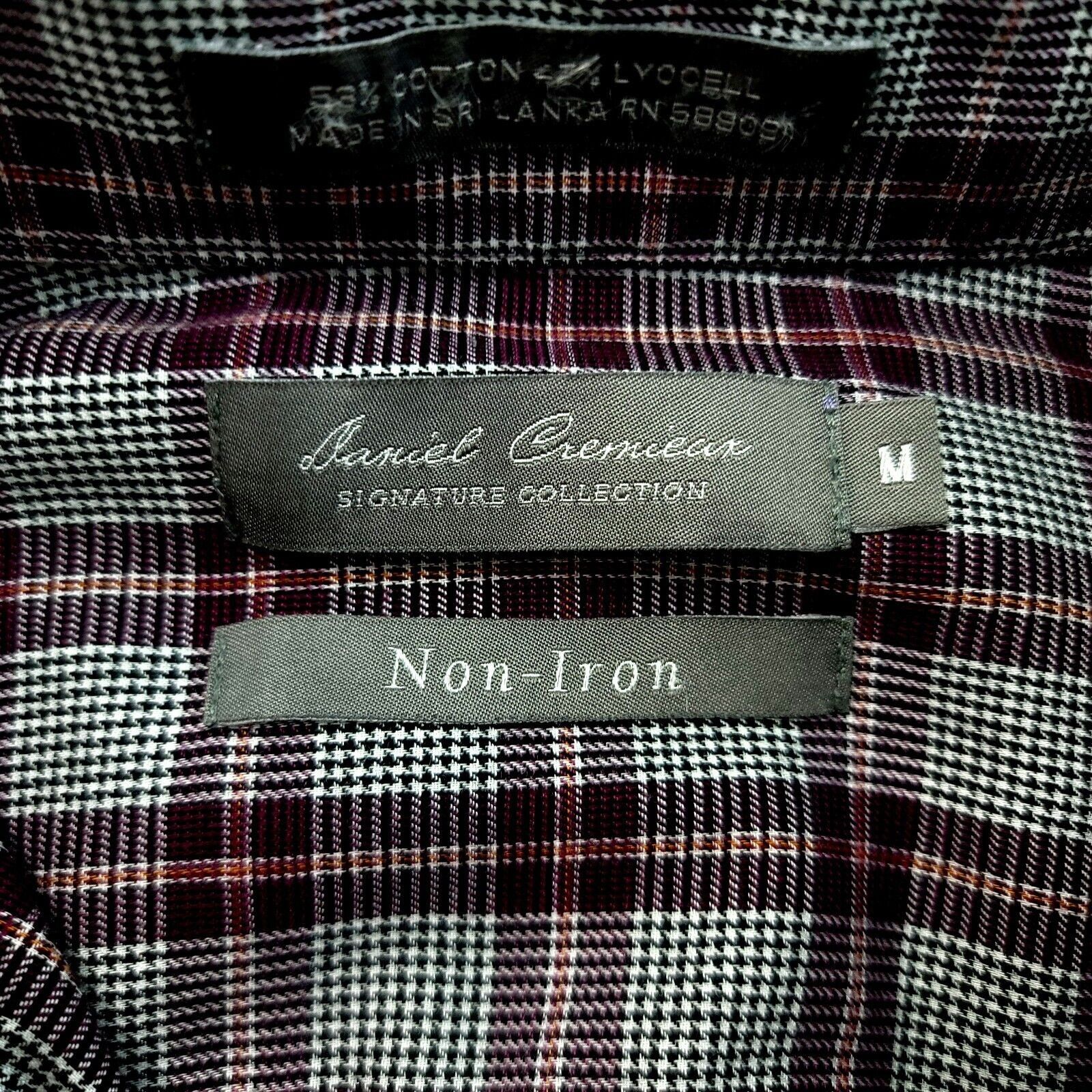 Daniel Cremieux Daniel Cremieux Signature Non Iron Purple White Glen Plaid M Size US M / EU 48-50 / 2 - 8 Thumbnail