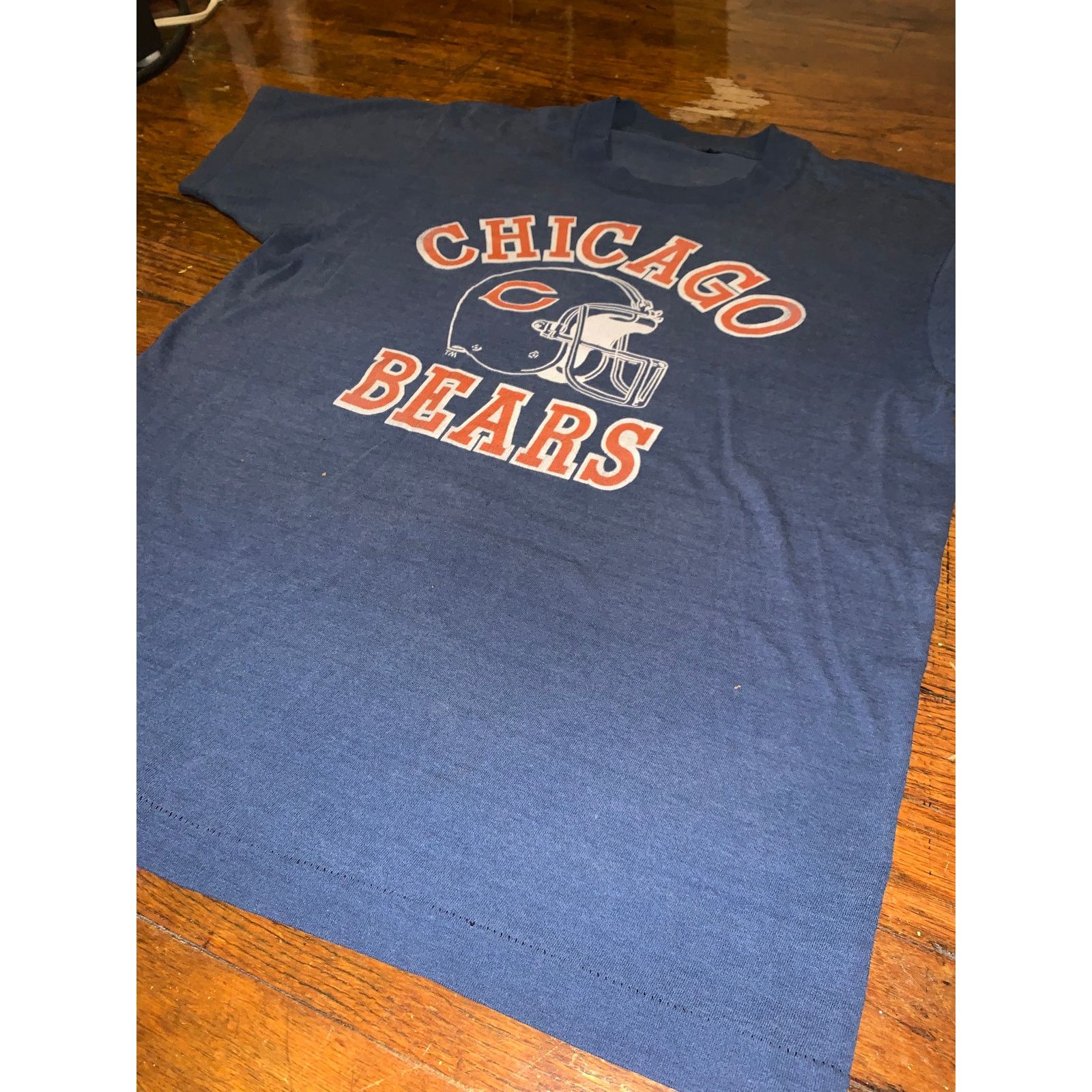 NFL × Other × Vintage Vintage Chicago Bears Single Stitch T Shirt Medium Helmet Size US M / EU 48-50 / 2 - 5 Thumbnail
