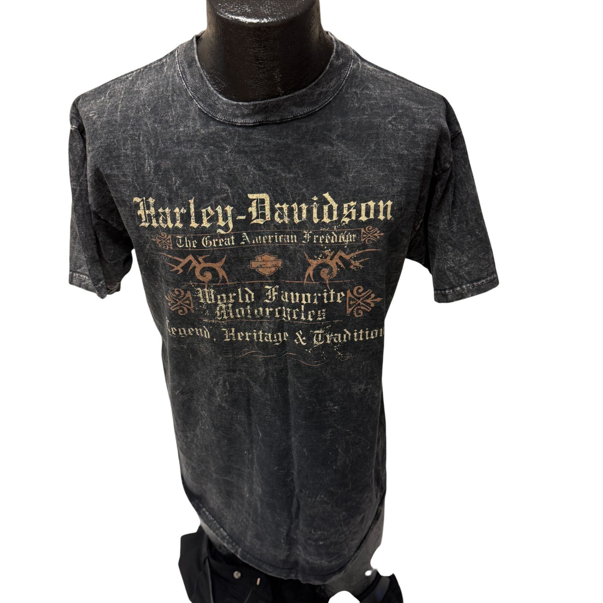 Harley Davidson Harley Davidson STONE WASH Motorcycle GOE Angleton Texas Tee Size US M / EU 48-50 / 2 - 2 Thumbnail