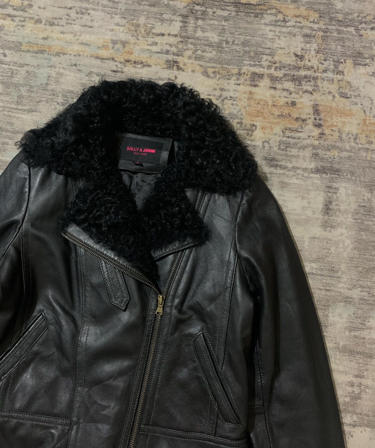 Other SALLY & JOHN LEATHER RAMONES WOMEN JACKET Size S / US 4 / IT 40 - 2 Thumbnail