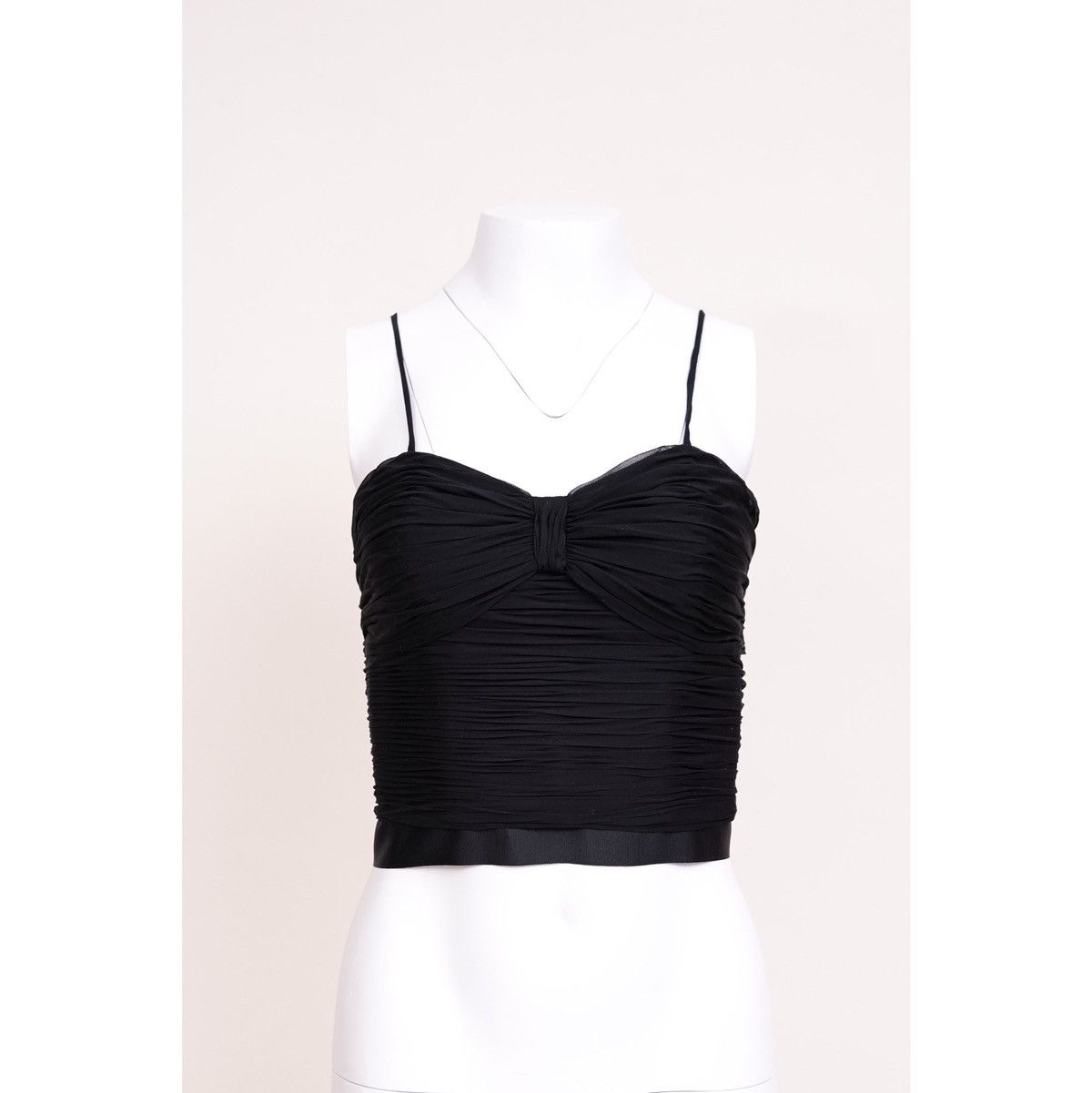Chanel Chanel 1997 Black Ruched Tank Top Size S / US 4 / IT 40 - 2 Thumbnail