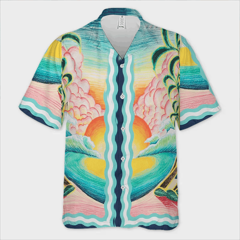 The Unbranded Brand × Vintage Danse De La Mer Shirt | Fluid Motion, Coastal Spirit Size US M / EU 48-50 / 2 - 2 Thumbnail