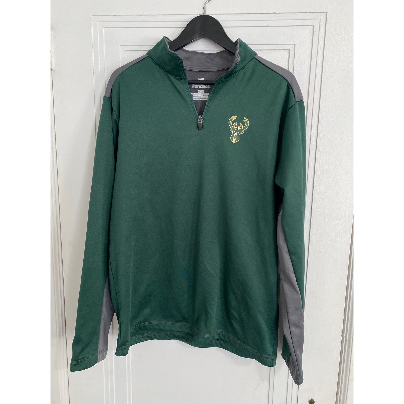 NBA Milwaukee Bucks 1/4-Zip Sweatshirt Size L Size US L / EU 52-54 / 3 - 1 Thumbnail