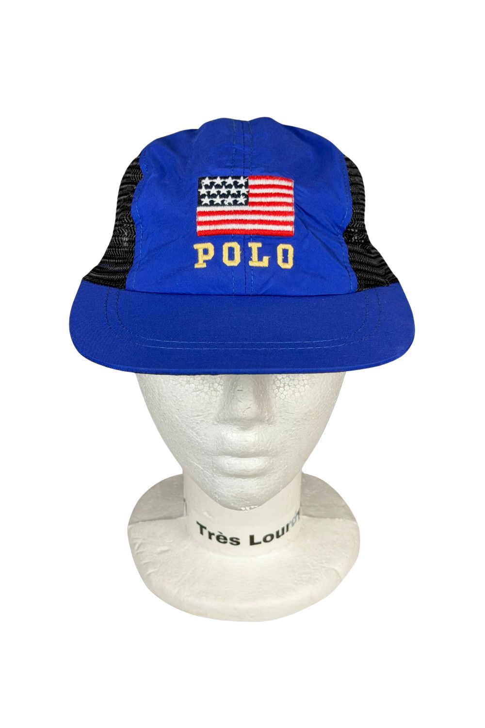 Polo Ralph Lauren 90s Vintage Polo Sport Ralph Lauren Nylon Mesh Cap USA Flag Size ONE SIZE - 5 Thumbnail