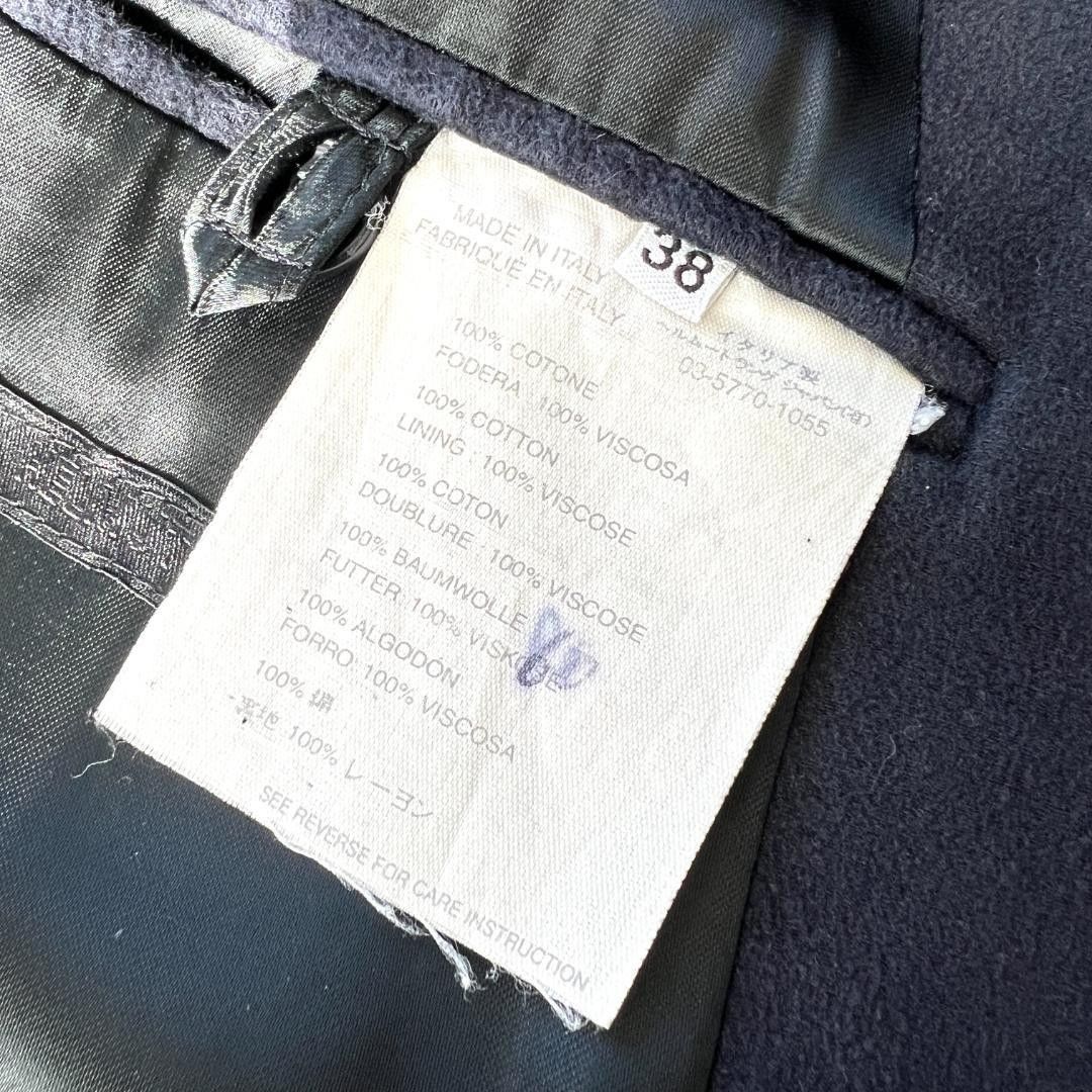 Helmut Lang Helmut Lang - M AW98 Moleskin Pea Coat Vintage Black Size US M / EU 48-50 / 2 - 7 Thumbnail