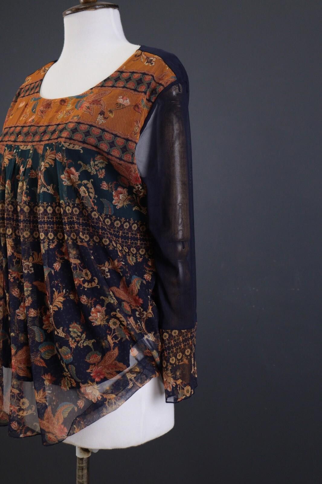 Desigual Desigual Multicolour Barocco J acquard Blouse Layered Size L Size L / US 10 / IT 46 - 5 Thumbnail