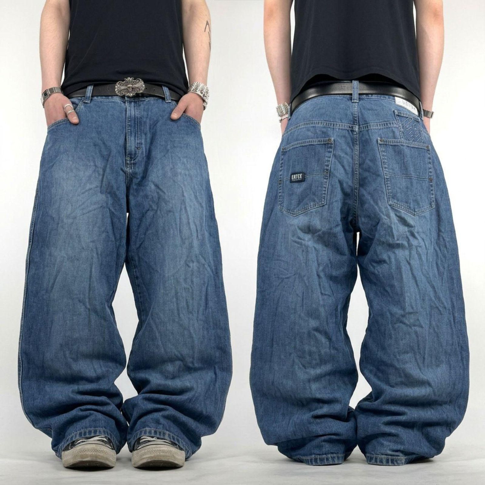Enyce × JNCO × Vintage Vintage y2k enyce faded grunge baggy wide leg skater jeans Size US 40 / EU 56 - 1 Thumbnail