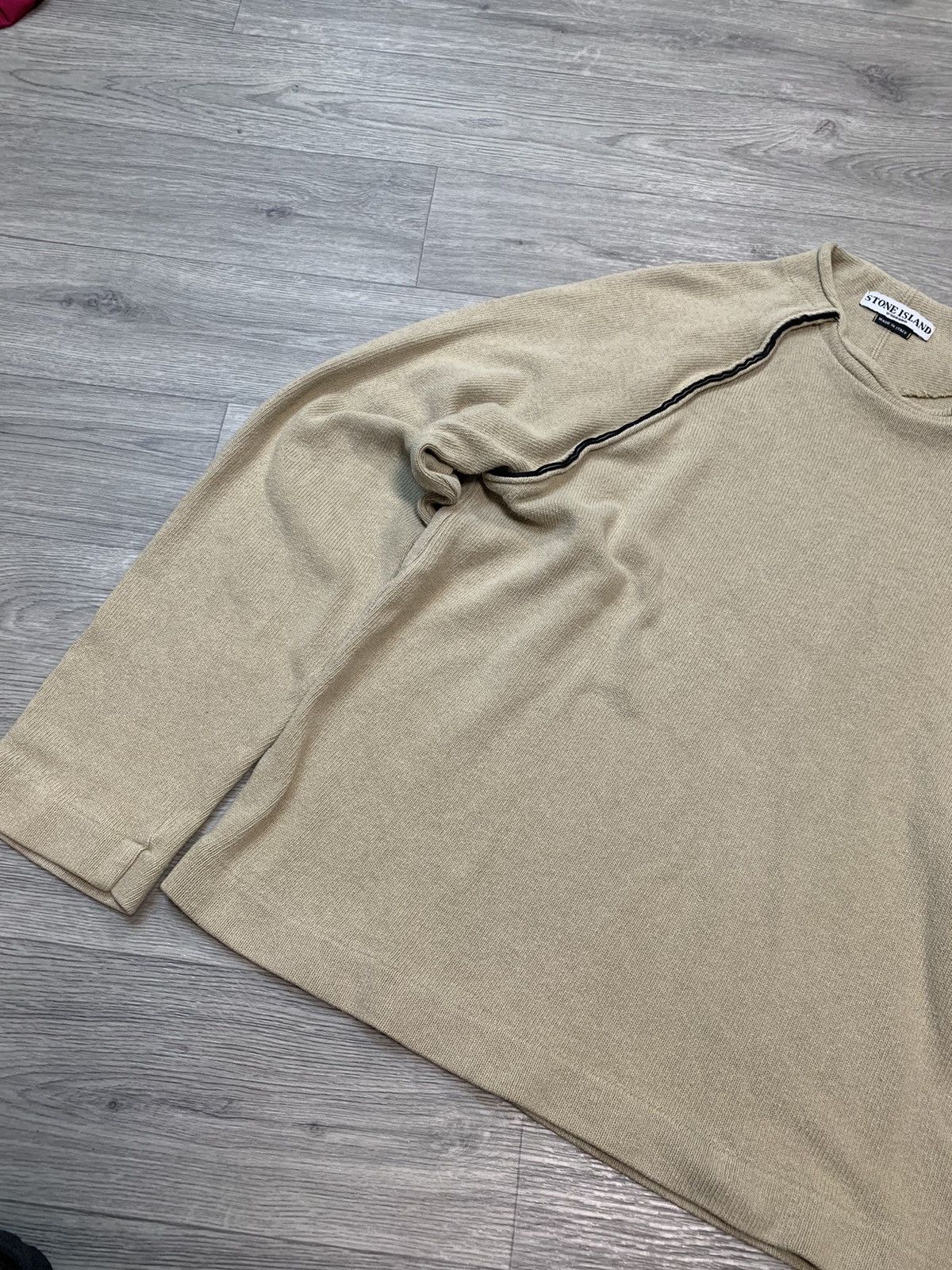Stone Island × Vintage SS04 STONE ISLAND YELLOW CREWNECK SWEATSHIRT Size US M / EU 48-50 / 2 - 9 Thumbnail