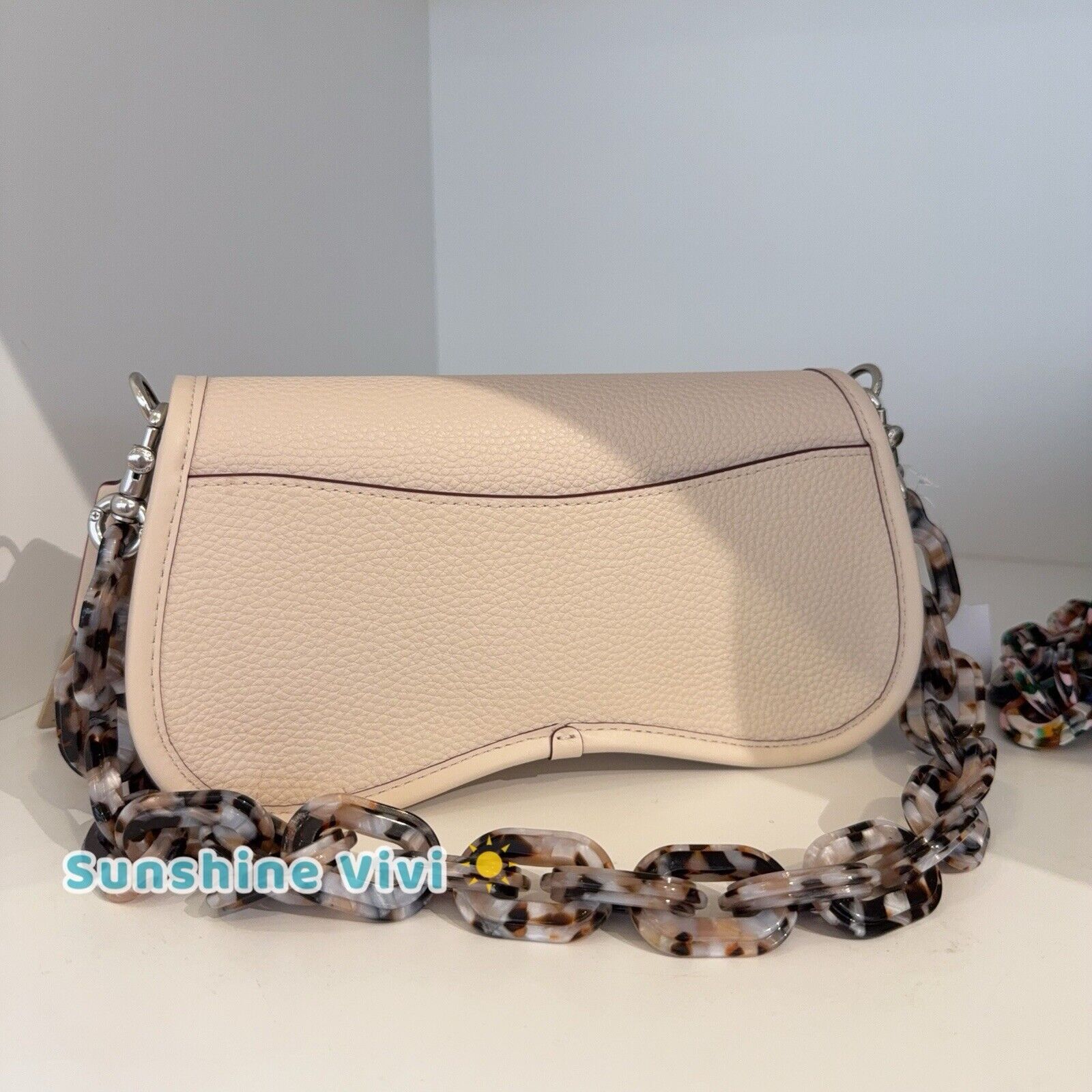 Coach NWT Coach Wavy Dinky Bag Shoulder Crossbody CK113 Cloud Size ONE SIZE - 3 Thumbnail