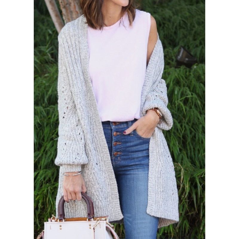 Other Cabi Cathedral Cardigan Knit Grey Long Sweater XL Size XL / US 12-14 / IT 48-50 - 2 Thumbnail