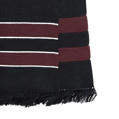 Prada Striped Wool Scarf Unisex Size ONE SIZE - 3 Thumbnail