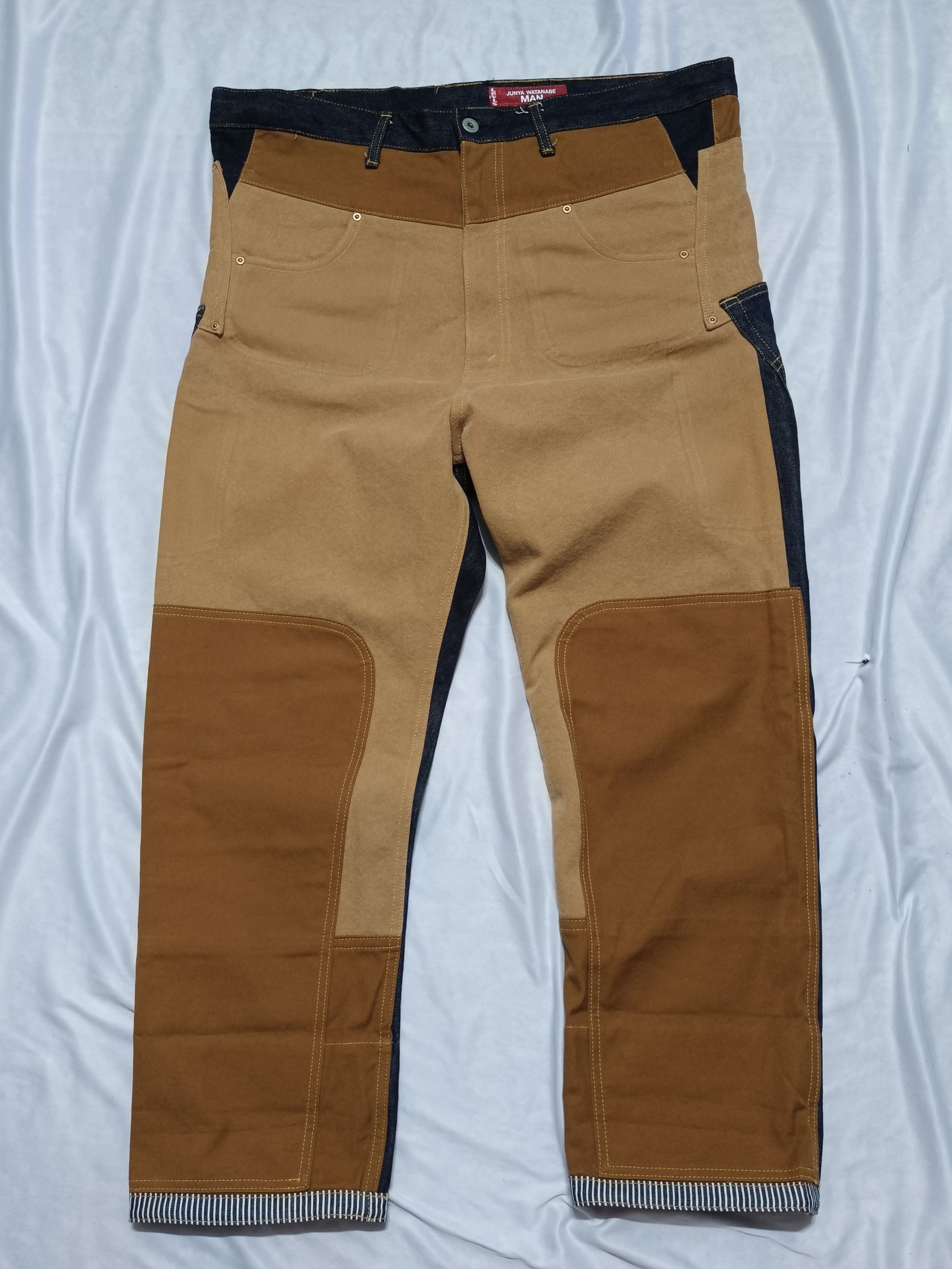 Junya Watanabe × Levi's Cotton Denim × Cotton Canvas Work Pants Jeans Collaboration Size US 40 / EU 56 - 1 Thumbnail
