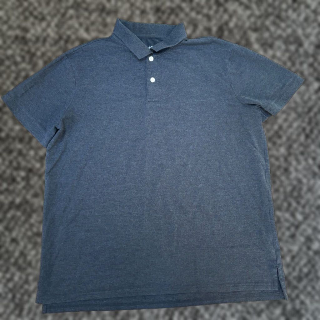 Vintage Goodfellow Polo Shirt Mens XL Gray Short Sleeve Polo | Cotton Polyester | Button Collar | Regular Fit Size US XL / EU 56 / 4 - 1 Thumbnail
