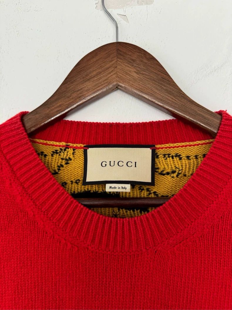Gucci Gucci Red wool sweatshirt 2504-Nextarrow Size US L / EU 52-54 / 3 - 2 Thumbnail