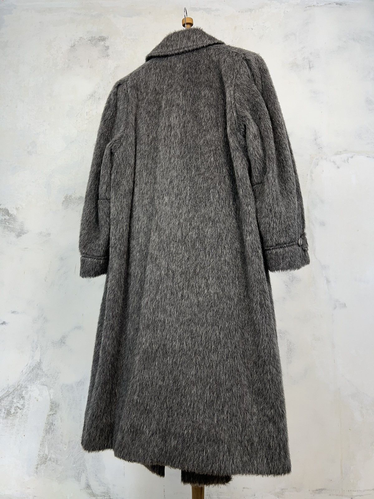 Vintage Luxus Lama Alpaca Gray Coat Jacket Size 38 M - L Size M / US 6-8 / IT 42-44 - 2 Thumbnail