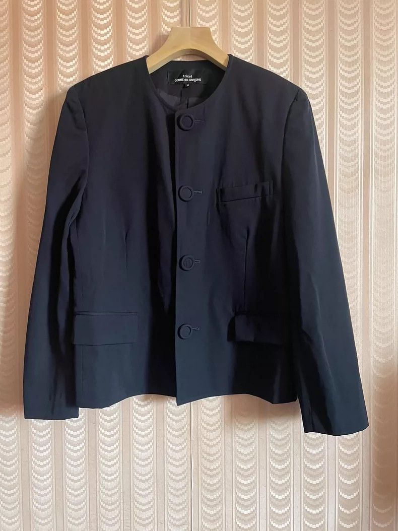 Comme des Garcons Comme Des Garcons Cyanotic dark blue women's wool blazer Size M / US 6-8 / IT 42-44 - 1 Thumbnail