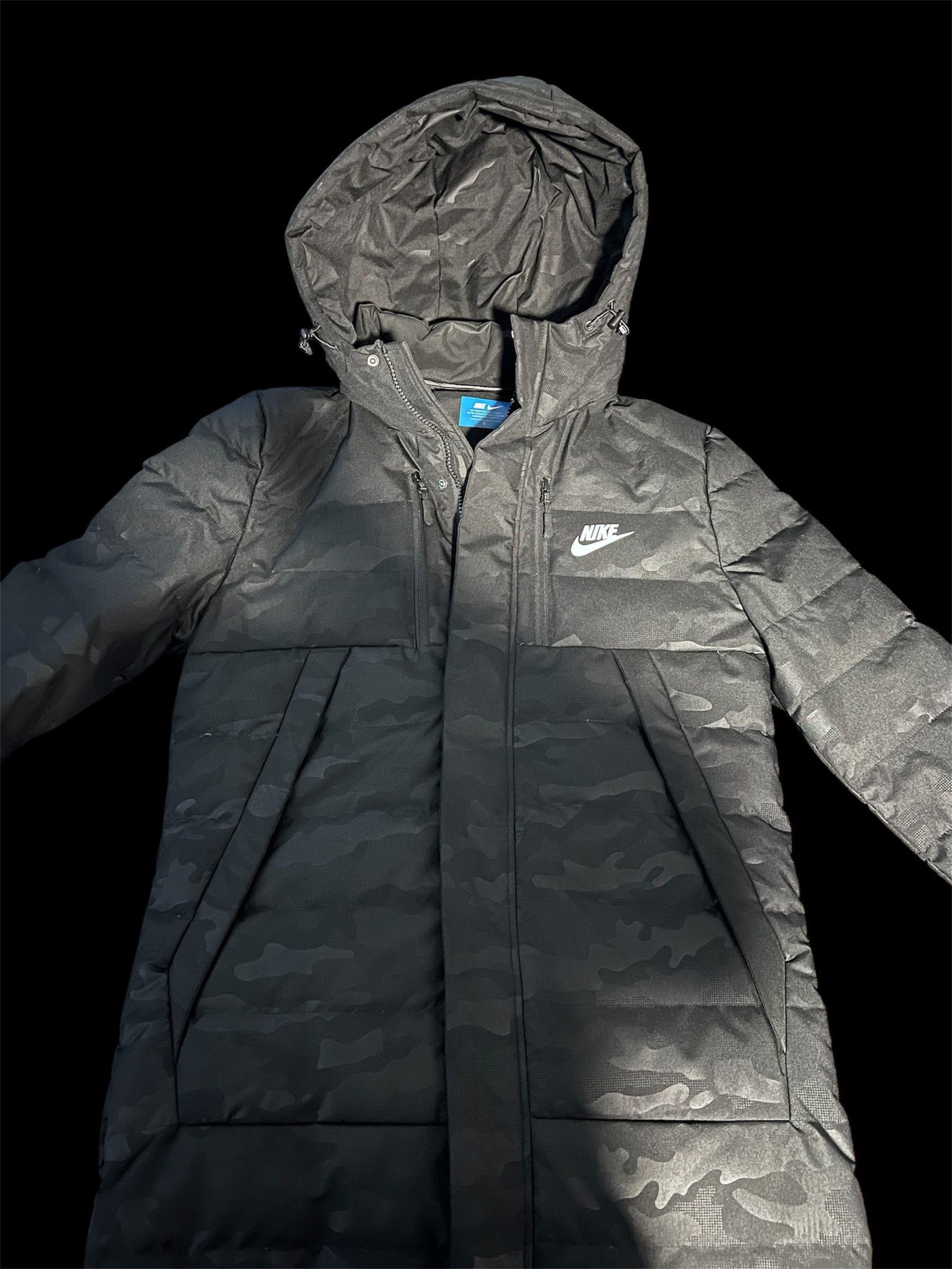 Nike Nike Longline Camo Puffer Jacket – Black Size US S / EU 44-46 / 1 - 1 Preview