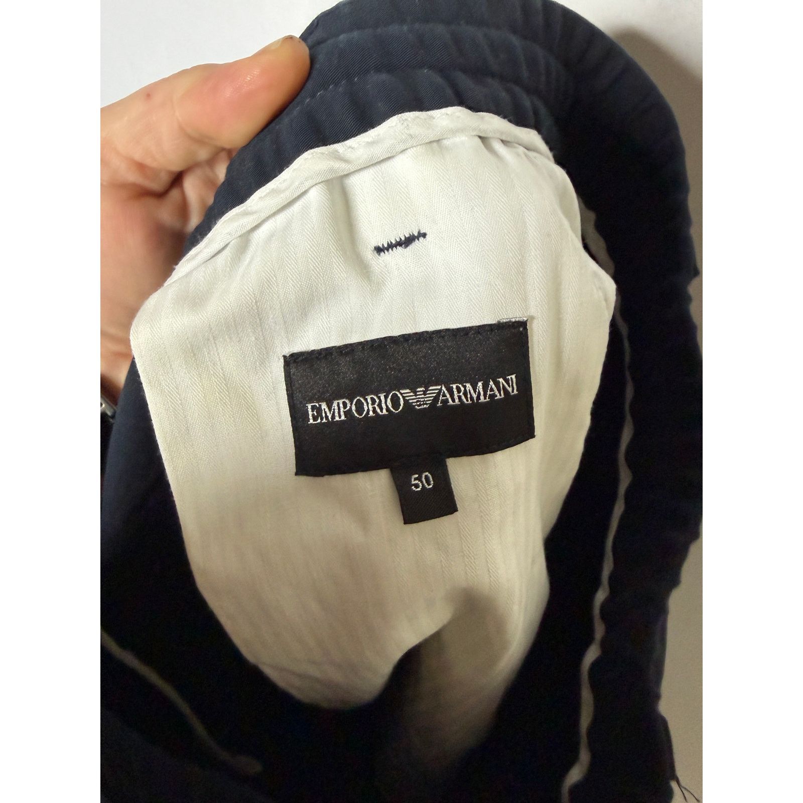 Emporio Armani Emporio Armani Navy Blue Man Pants sz 50 US 34 Size US 34 / EU 50 - 2 Thumbnail