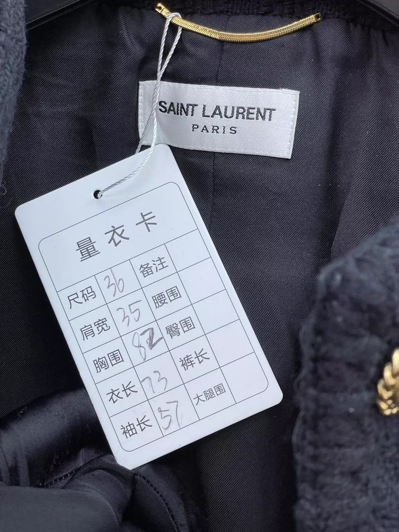 Yves Saint Laurent saint laurent Black tweed jacket 2503-Nextarrow Size XS / US 0-2 / IT 36-38 - 6 Thumbnail